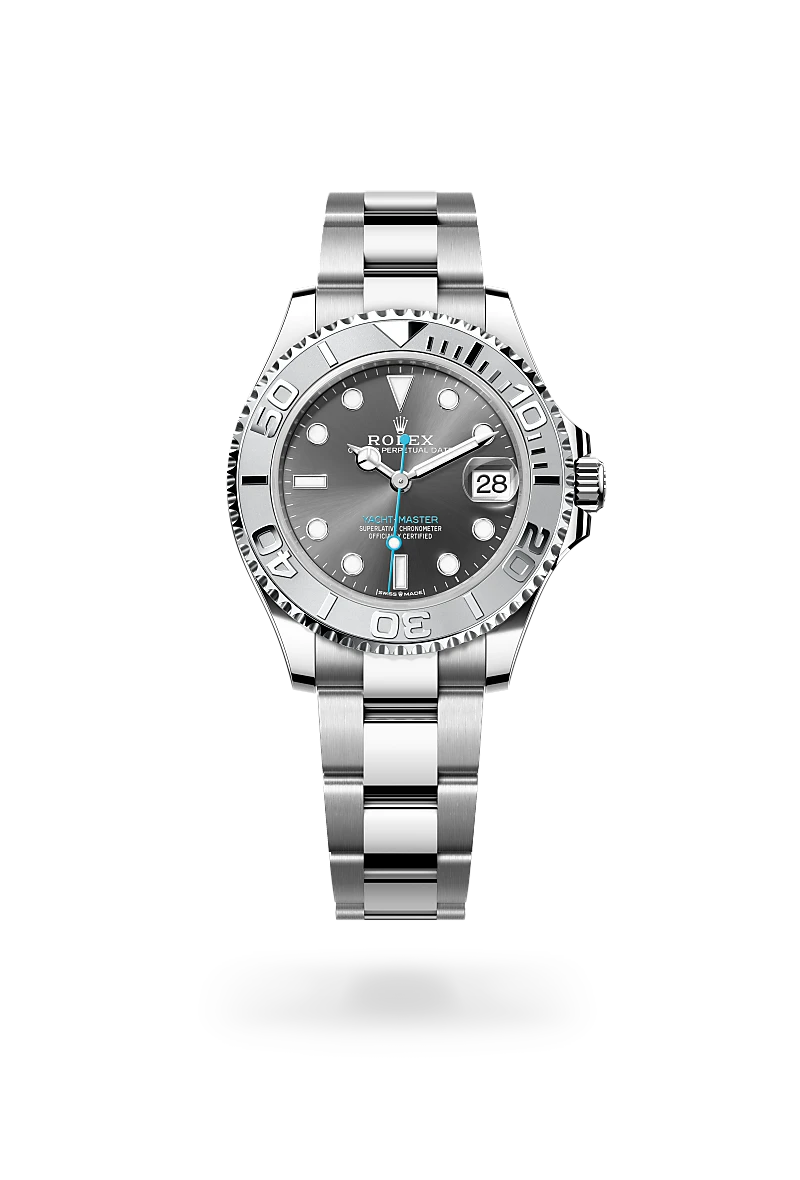 rolex Yacht-Master in Rolesium - combination of Oystersteel and platinum, M268622-0002* - deBoulle Diamond & Jewelry