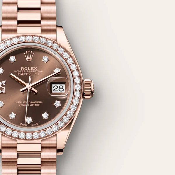 rolex Lady-Datejust in 18 ct Everose gold, M279135RBR-0001* - deBoulle Diamond & Jewelry