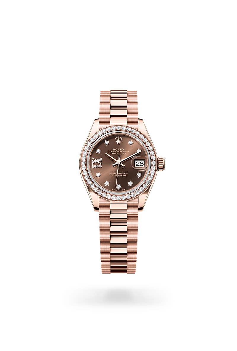 rolex Lady-Datejust in 18 kt Everose gold, M279135RBR-0001* - deBoulle Diamond & Jewelry