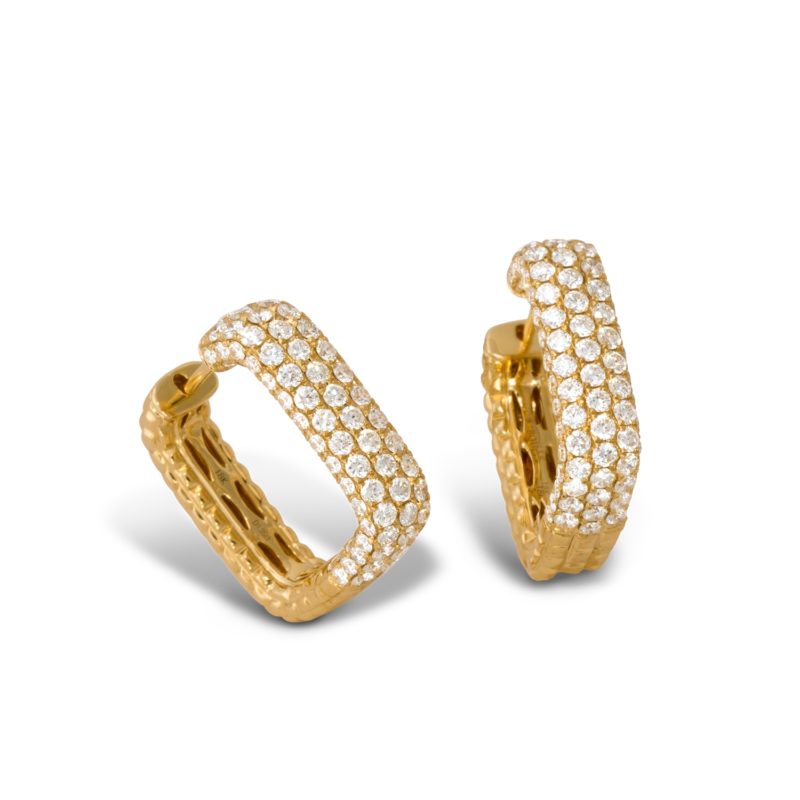 <sup>de</sup>Boulle Collection Pavé Squared Earrings