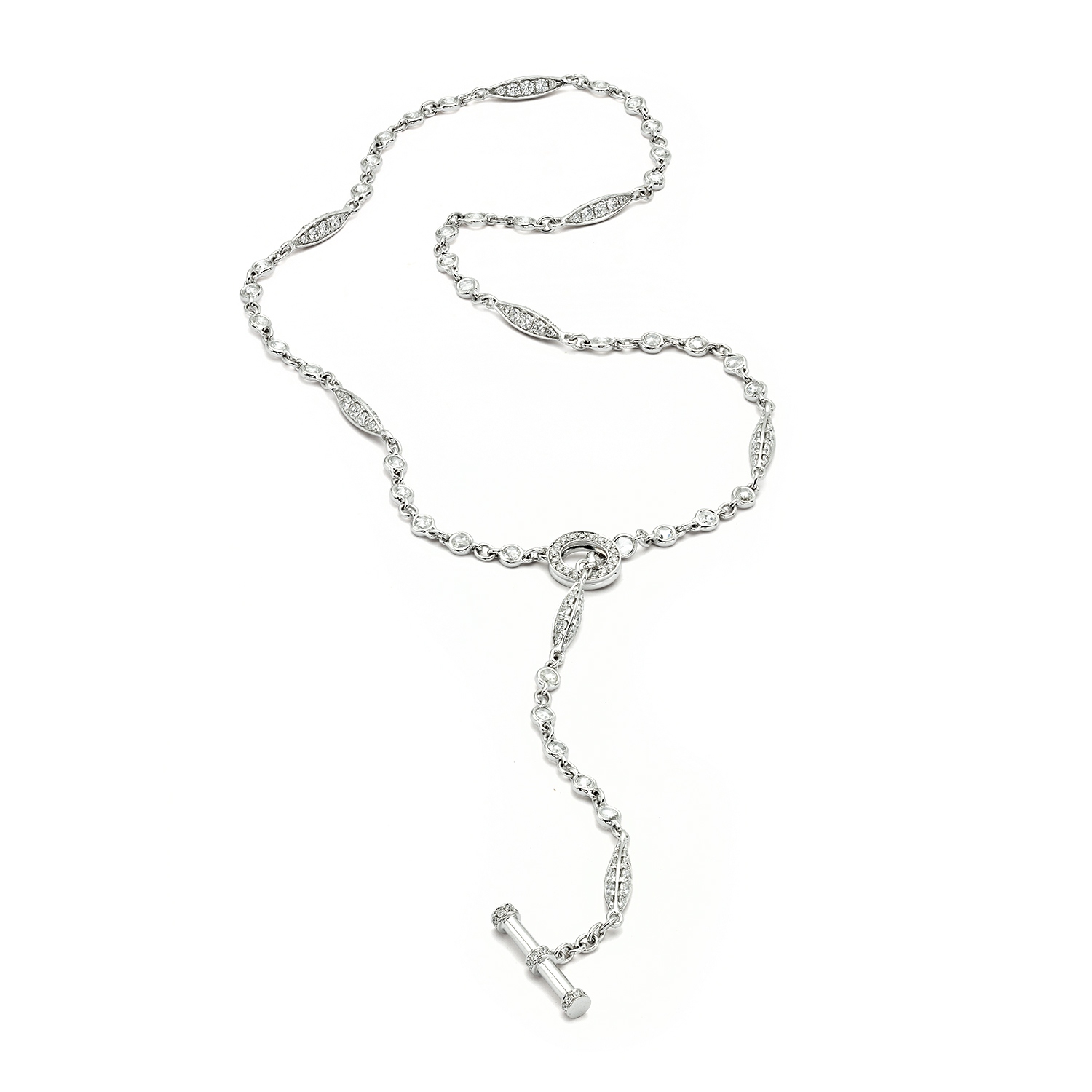 deBoulle Collection Lariat Toggle Necklace – de Boulle Diamond & Jewelry