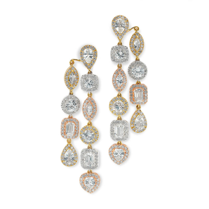<sup>de</sup>Boulle Collection White Sapphire Dangle Earrings