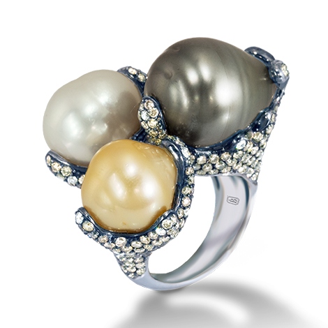 deBoulle Collection Making Waves Pearl Ring – de Boulle Diamond & Jewelry