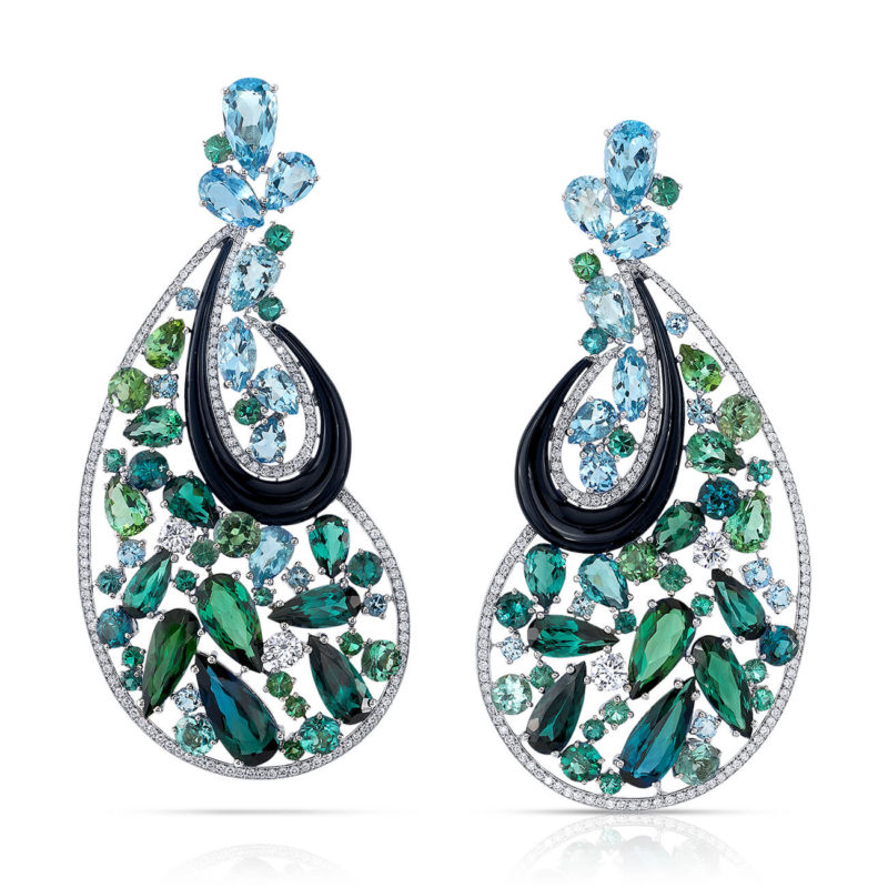 <sup>de</sup>Boulle Collection Paisley Earrings 