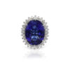 <sup>de</sup>Boulle Estate Collection Oval Tanzanite and Diamond Ring