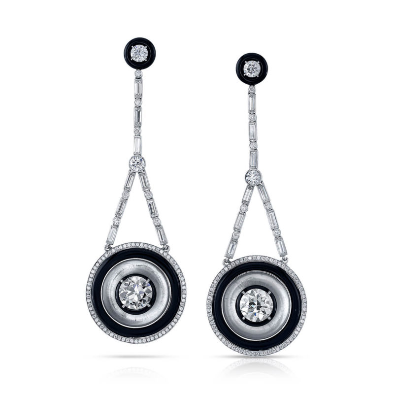 <sup>de</sup>Boulle High Jewelry Collection Black and White Earrings