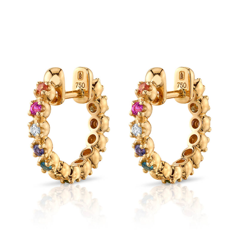 <sup>de</sup>Boulle Collection Over the Rainbow Mini Hoops