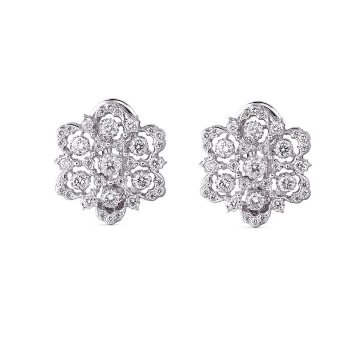 Buccellati Ghirlanda Diamond Button Earrings
