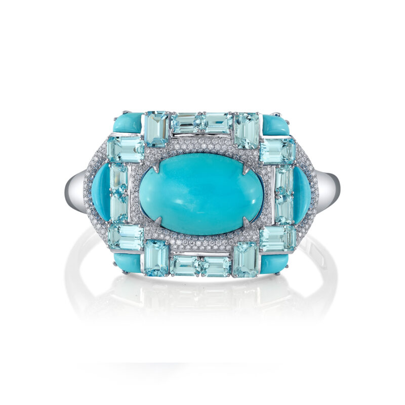 <sup>de</sup>Boulle High Jewelry Collection Turquoise Cuff