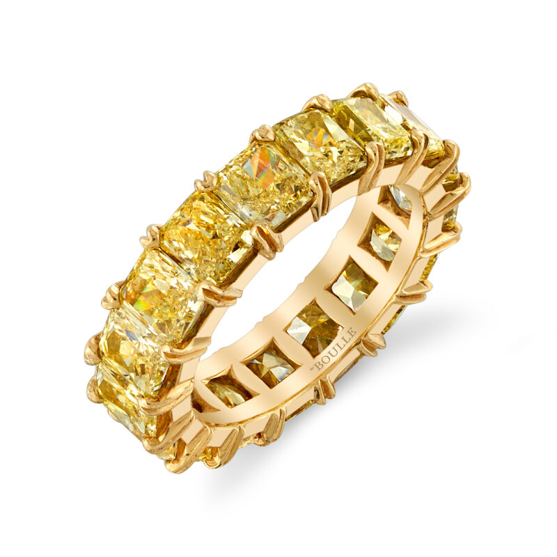 <sup>de</sup>Boulle Bridal Collection Eternity Band with Yellow Diamonds