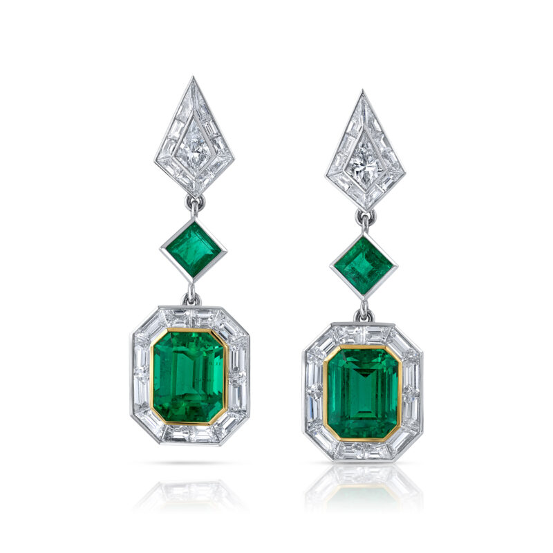 <sup>de</sup>Boulle High Jewelry Collection Emerald Elegance Earrings