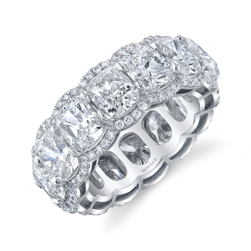 <sup>de</sup>Boulle Bridal Collection Eternity Band with Diamonds in Platinum