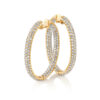<sup>de</sup>Boulle Collection Oblong Diamond Hoops in Yellow Gold