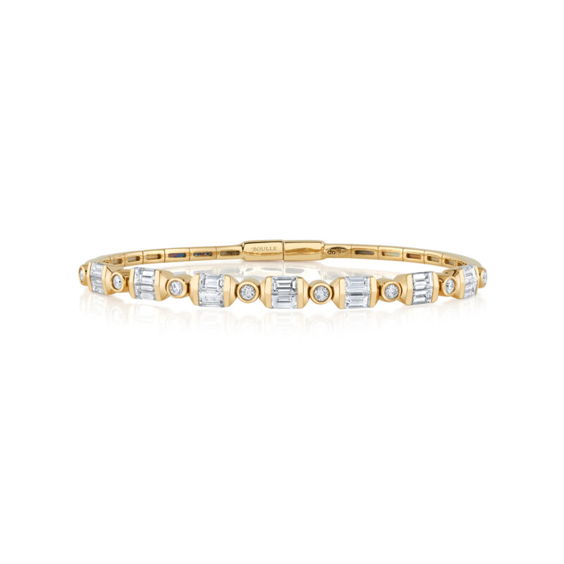 <sup>de</sup>Boulle Collection Alternating Diamond Bracelet in Yellow Gold