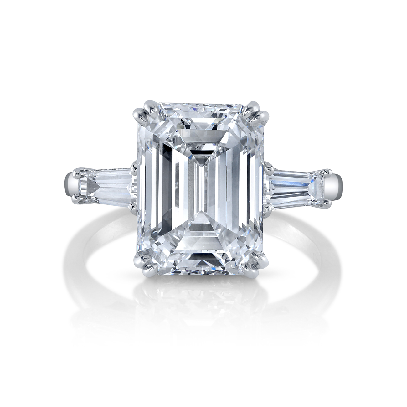 deBoulle Three Stone Engagement Ring in Platinum – de Boulle Diamond ...